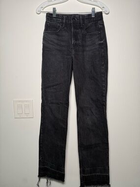 Good American Black Good Icon Straight Jeans